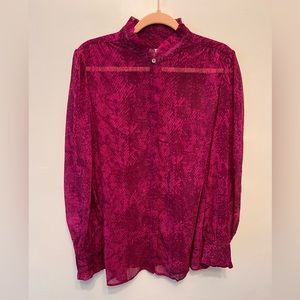 Chico’s size Large Deep Pink/Fuscia Blouse